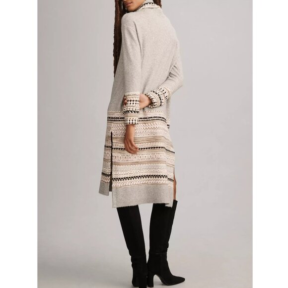 Anthropologie Daily Practice Turtleneck Sweater Dress Grey Motif Medium - Picture 2 of 12